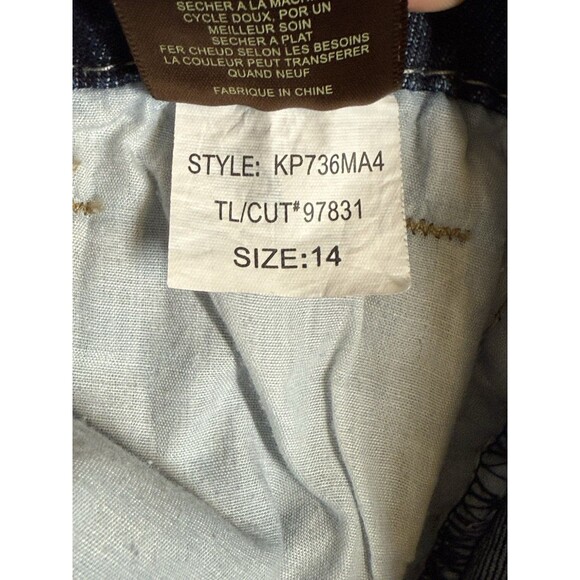 KUT FROM THE KLOTH NATALIE HIGH RISE BOOTCUT Thick‎ Stitch Jeans Size 14 Western - Picture 11 of 12